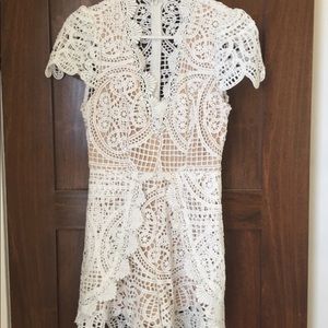 White lace romper